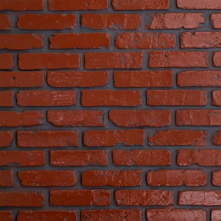 Ekena Millwork 8"W x 10"H Old Chicago Endurathane Faux Brick Siding Panel Sample, Red Brick SAMPLE-PN016RB